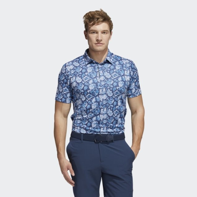 Polo Adidas Con Estampado De Adoquines Y Contenido Reciclado Aqua