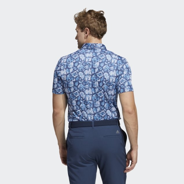 Polo Adidas Con Estampado De Adoquines Y Contenido Reciclado Aqua