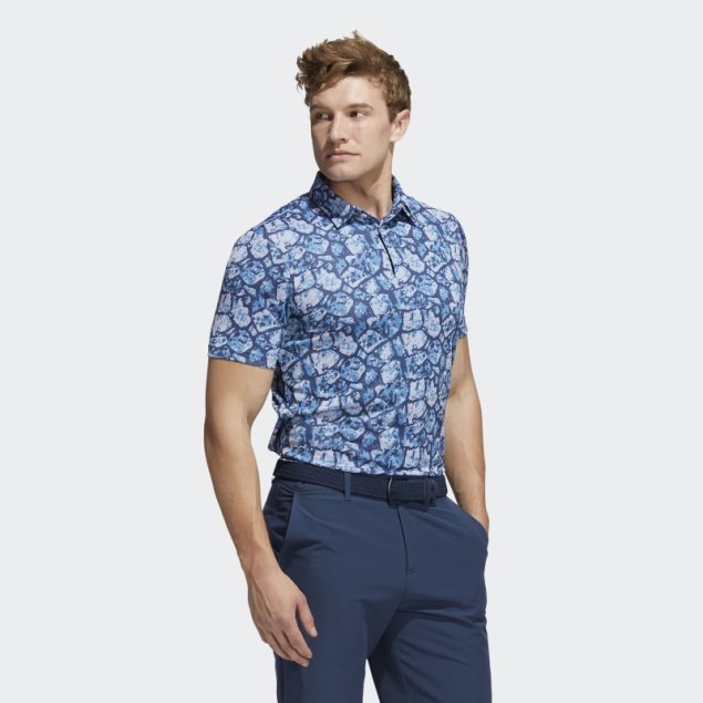 Polo Adidas Con Estampado De Adoquines Y Contenido Reciclado Aqua