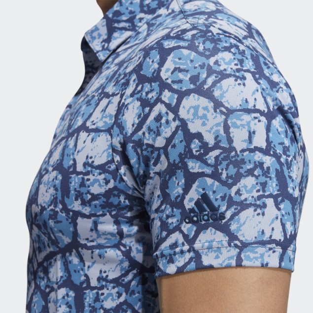 Polo Adidas Con Estampado De Adoquines Y Contenido Reciclado Aqua