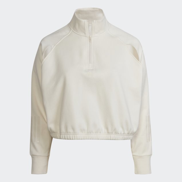 Sudadera De Forro Polar Hyperglam (tallas Grandes) Adidas Blanco