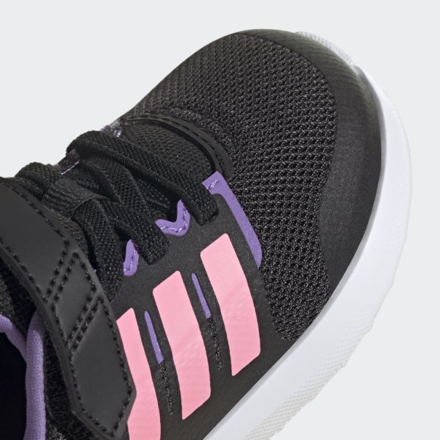 Zapatillas Adidas Fortarun 2.0 Cloudfoam Con Cordones Elásticos En Negro