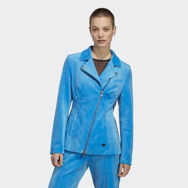 Azul Pájaro Versión Azul Biker Santiago Chaqueta Adidas