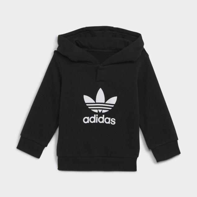 Adidas Adicolor Sudadera Con Capucha Conjunto Blanco