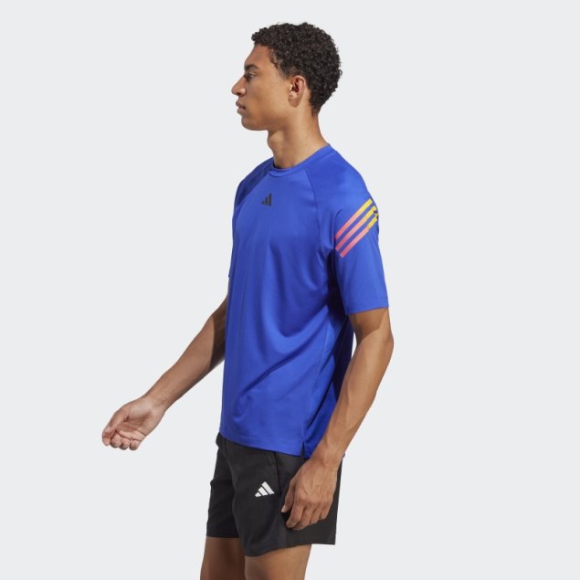 Camiseta De Entrenamiento 3 Rayas Train Icons Adidas Azul