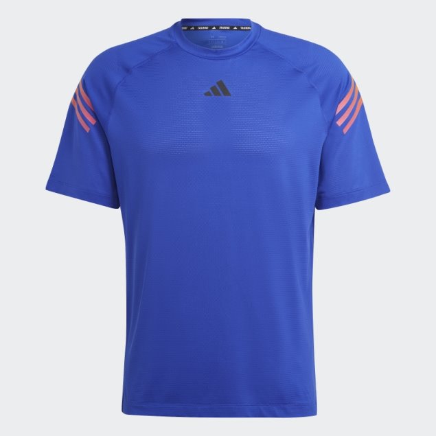Camiseta De Entrenamiento 3 Rayas Train Icons Adidas Azul