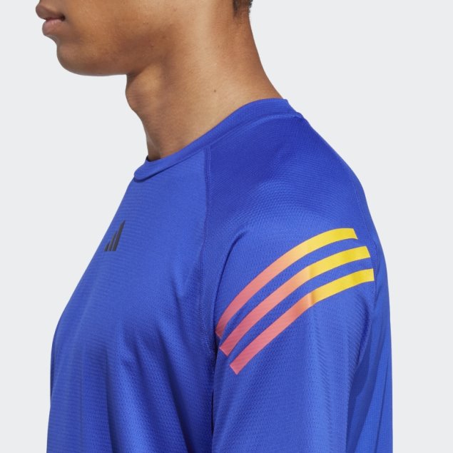 Camiseta De Entrenamiento 3 Rayas Train Icons Adidas Azul