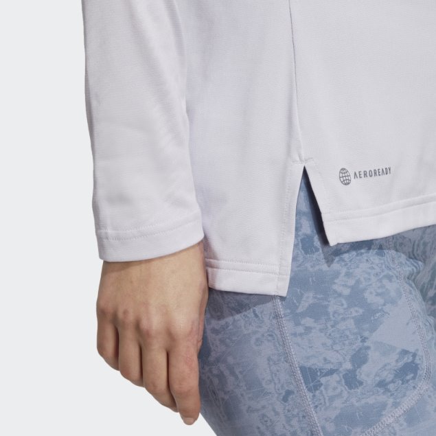 Adidas Terrex Camiseta De Manga Larga Con Media Cremallera Multicolor Amanecer Plateado