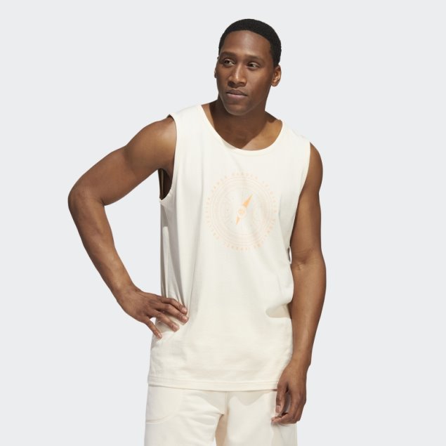 Adidas Ecru Tint Harden Vol. 6 Canales 3 Camiseta Sin Mangas