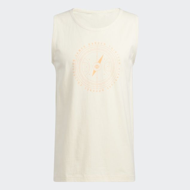 Adidas Ecru Tint Harden Vol. 6 Canales 3 Camiseta Sin Mangas