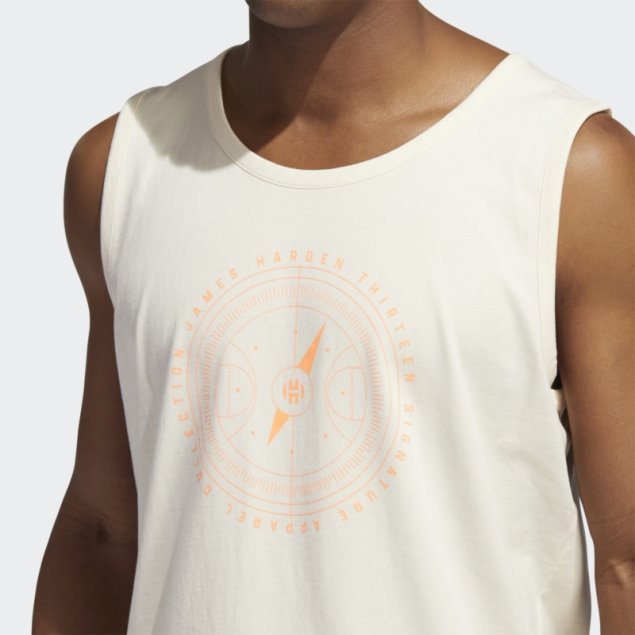 Adidas Ecru Tint Harden Vol. 6 Canales 3 Camiseta Sin Mangas