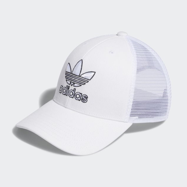 Gorra Trucker Estructurada Adidas Blanco
