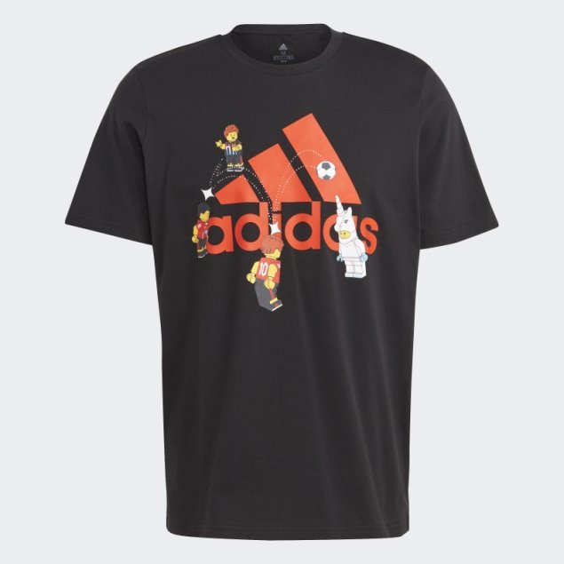 Camiseta Adidas X Lego Soccer Badge Of Sport Graphic Hot Black