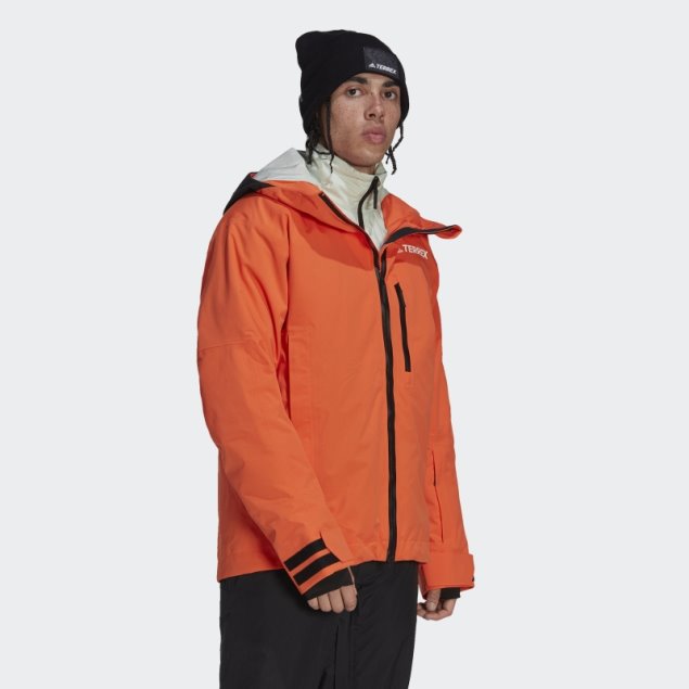 Chamarra Tres En Uno Naranja Adidas Resort