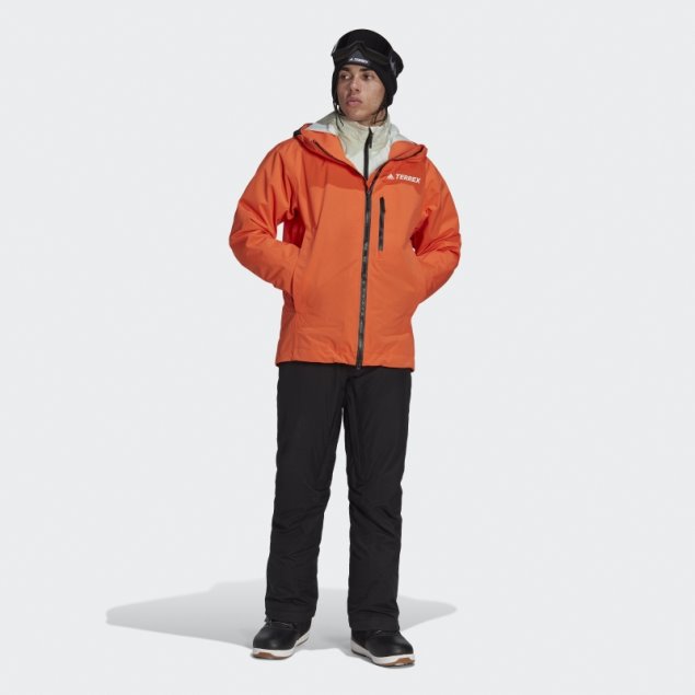 Chamarra Tres En Uno Naranja Adidas Resort