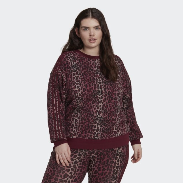 Sudadera Granate Adidas Crew (talla Grande)