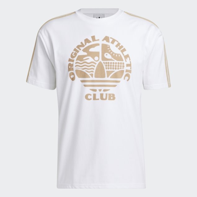 Camiseta Blanca Con 3 Rayas Del Athletic Club Original De Adidas