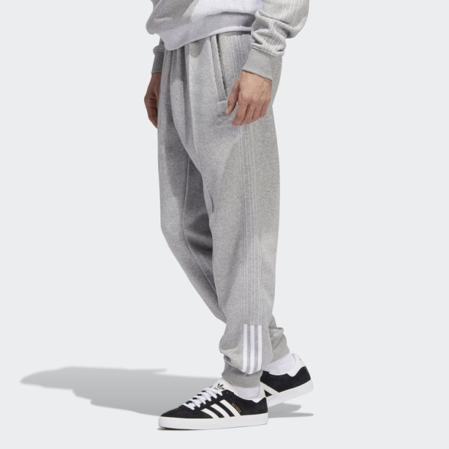 Pantalones De Chándal Adidas Fleece Sst Gris Medio