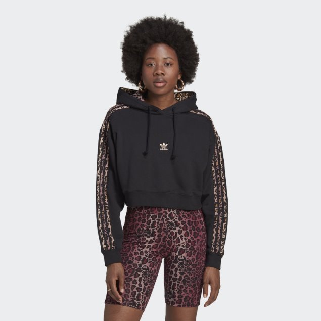 Sudadera Con Capucha Logo Negro Adidas