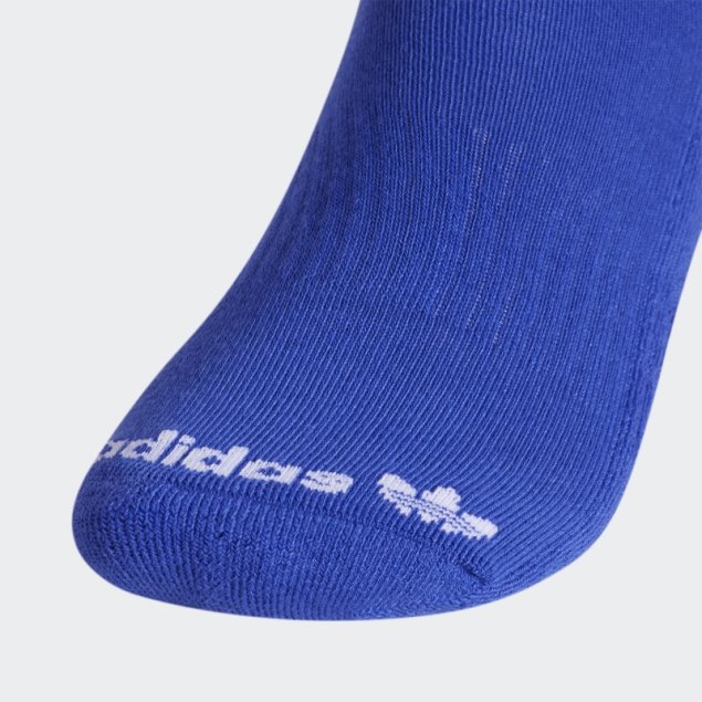 Calcetines Azules Adidas Trefoil Crew 3 Pares