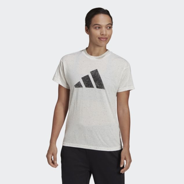 Camiseta Adidas Future Icons Winners 3.0 Caliente Blanco Melange
