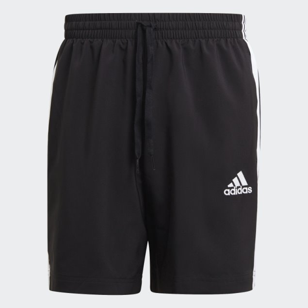Pantalón Corto Adidas Aeroready Essentials Chelsea 3 Rayas Negro