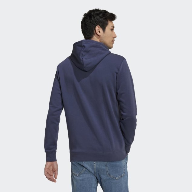 Azul Marino Adidas Fc Bayern Dna Sudadera Con Capucha Gráfica