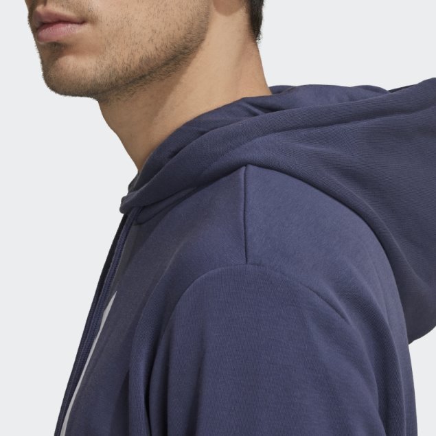 Azul Marino Adidas Fc Bayern Dna Sudadera Con Capucha Gráfica