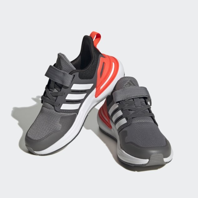 Adidas Rapidasport Bounce Elastic Lace Top Strap Zapatos Gris