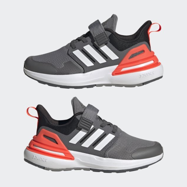 Adidas Rapidasport Bounce Elastic Lace Top Strap Zapatos Gris