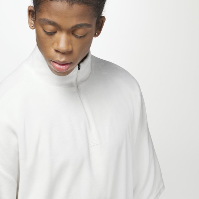 Sudadera Adidas One Basketball Velour 1/2-zip Blanco Caliente