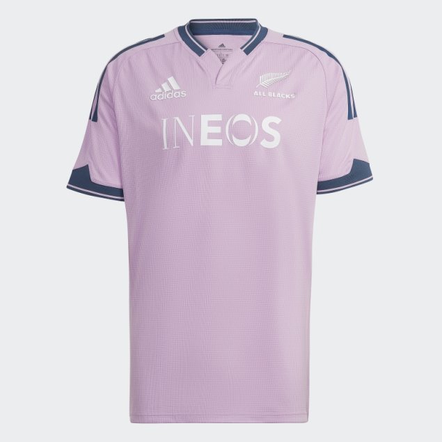 Adidas All Blacks Rugby Camiseta De Entrenamiento Lila