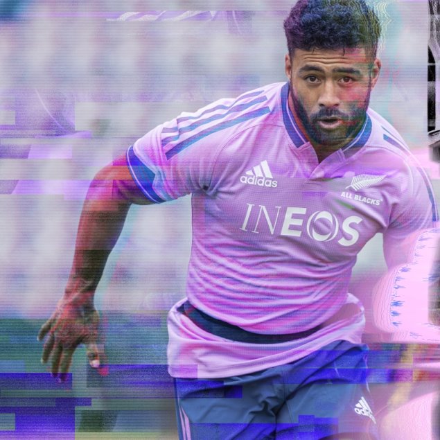 Camiseta De Entrenamiento De Rugby Lila Adidas All Blacks