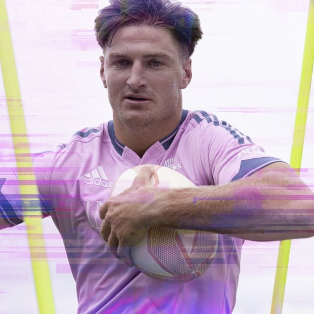 Camiseta De Entrenamiento De Rugby Lila Adidas All Blacks