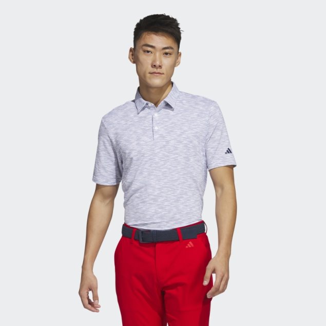 Polo De Golf Space Dye Blanco Adidas