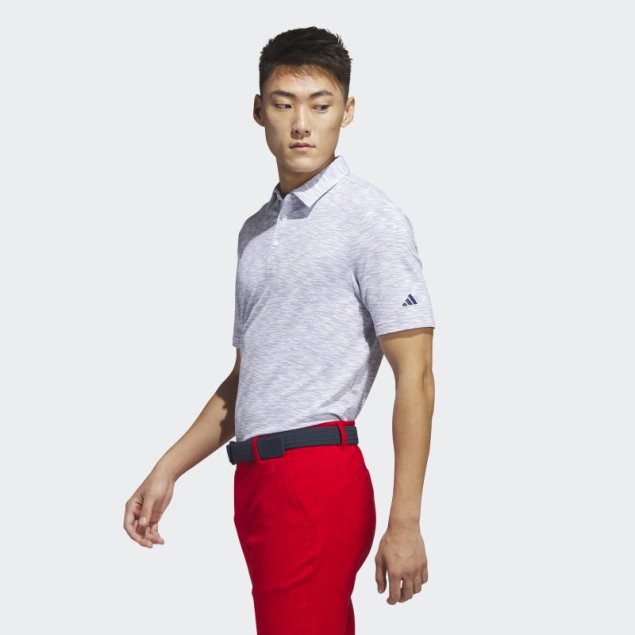 Polo De Golf Space Dye Blanco Adidas
