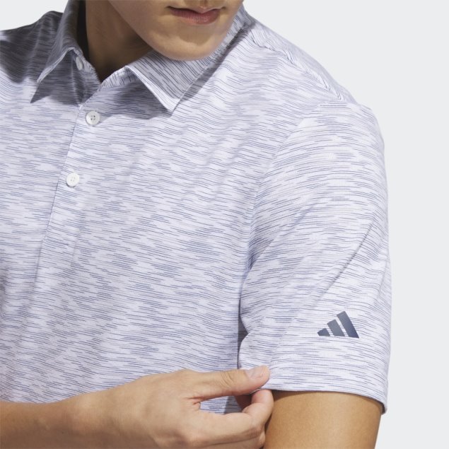 Polo De Golf Space Dye Blanco Adidas