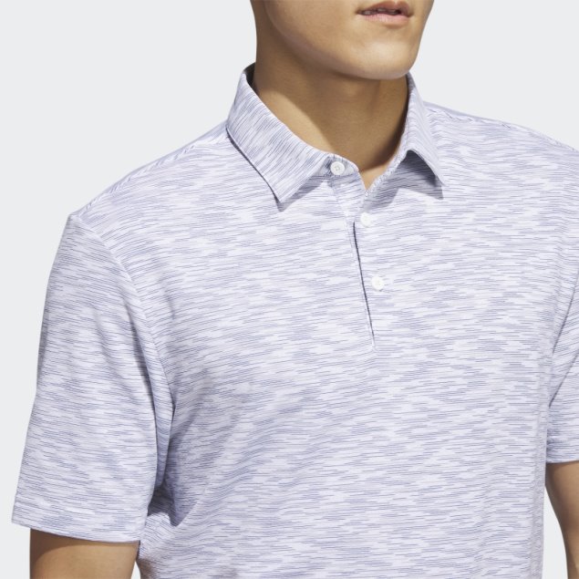 Polo De Golf Space Dye Blanco Adidas
