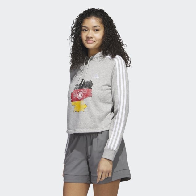 Sudadera Con Capucha Alemania Gris Adidas