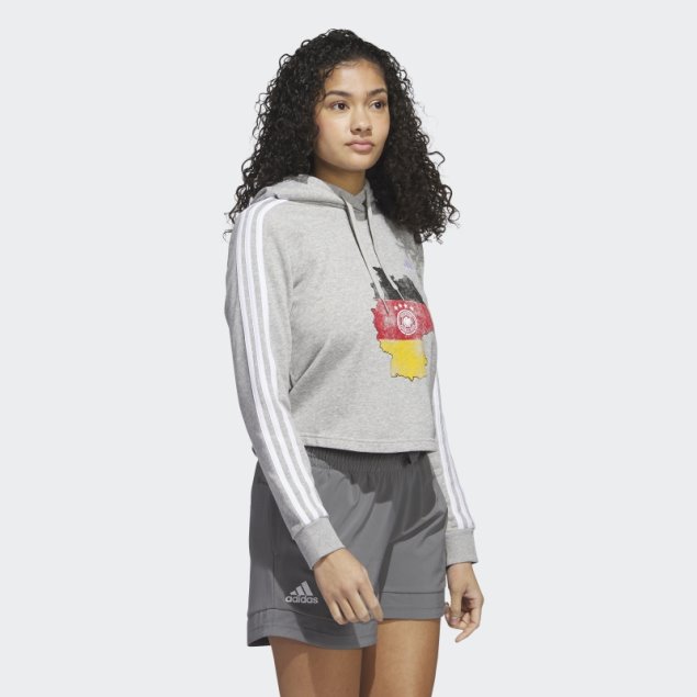 Sudadera Con Capucha Alemania Gris Adidas