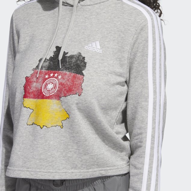 Sudadera Con Capucha Alemania Gris Adidas