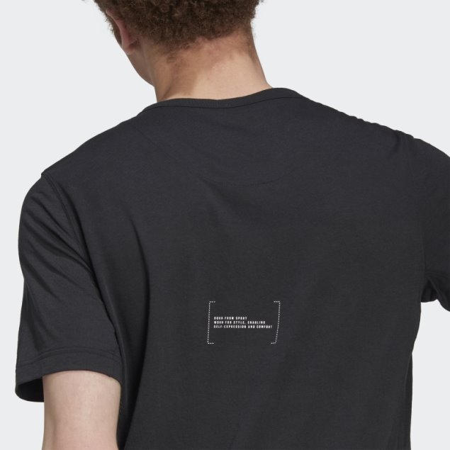 Elegante Camiseta Adidas Negra