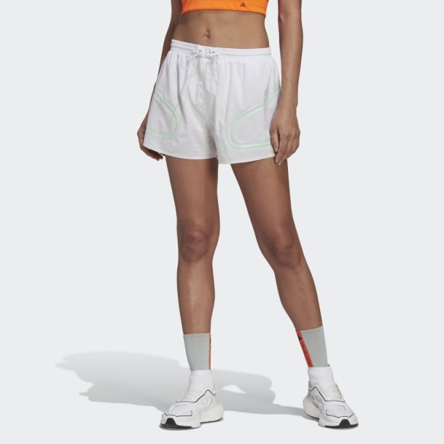 Blanco Adidas By Stella Mccartney Truepace Pantalones Cortos Para Correr Moda