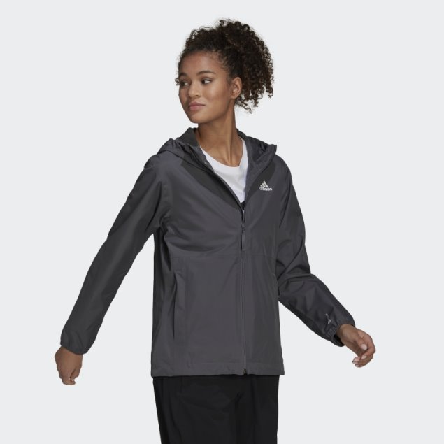 Chaqueta Essentials Rain.rdy Adidas Gris