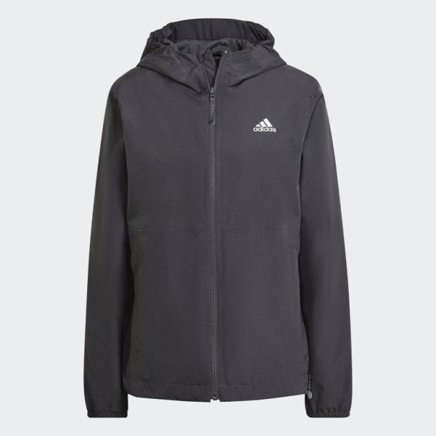 Chaqueta Essentials Rain.rdy Adidas Gris