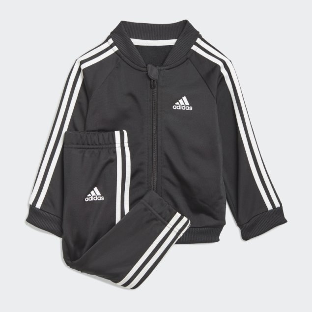Adidas Chándal Negro De Tricot Con 3 Rayas
