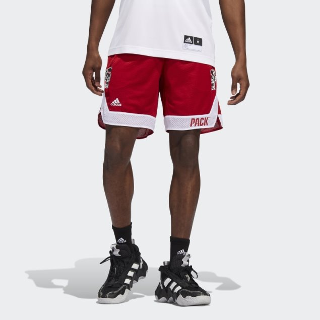 Pantalones Cortos Adidas Rojos Wolfpack Swingman