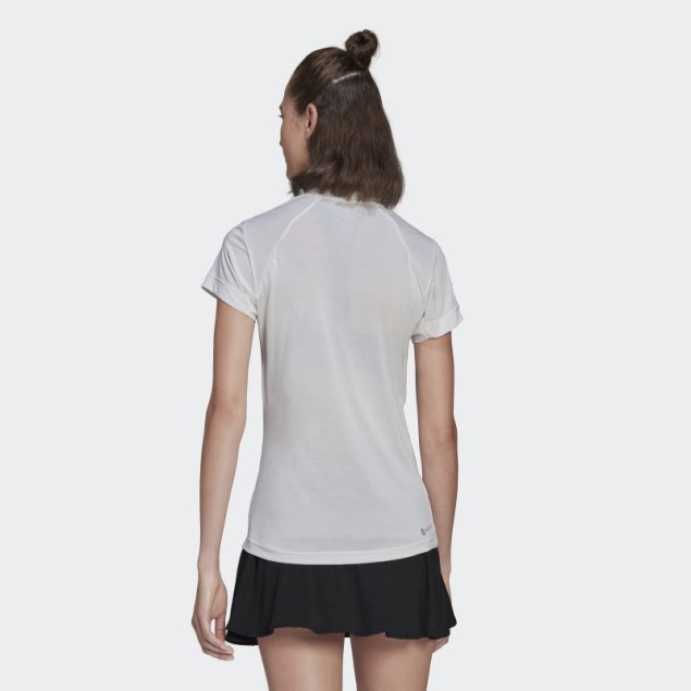 Camiseta De Tenis Freelift Blanca Adidas