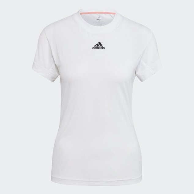 Camiseta De Tenis Freelift Blanca Adidas