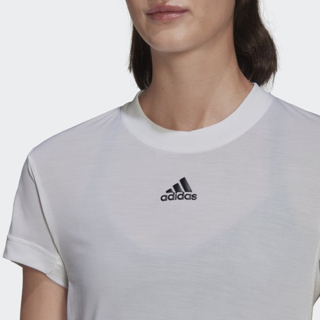 Camiseta De Tenis Freelift Blanca Adidas
